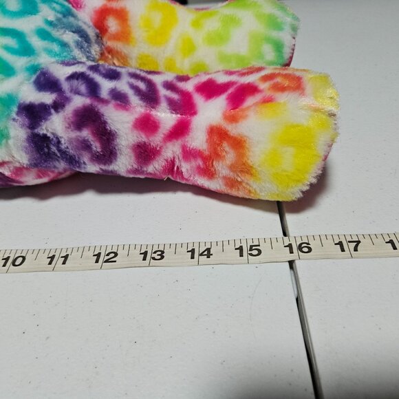 Build A Bear Leopard Print Rainbow 17 Inch Teddy Plush Stuffed Animal Toy - Picture 7 of 8